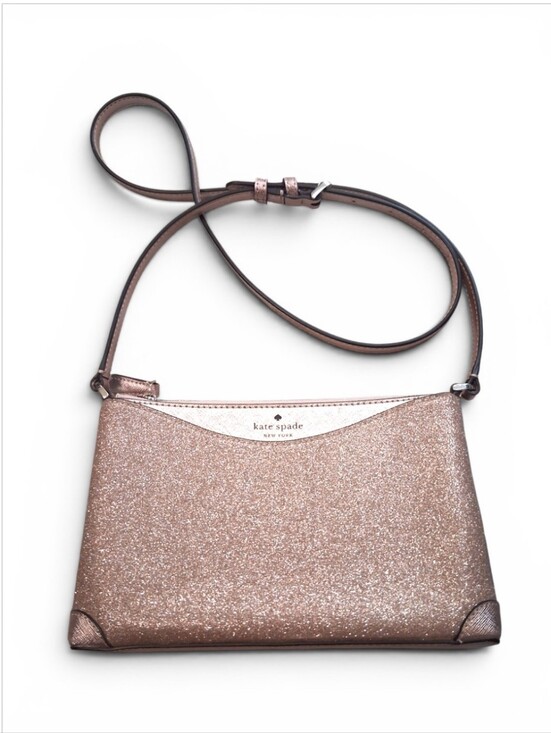 kate spade Handbags - Kate Spade Shimmy Crossbody Rose Gold